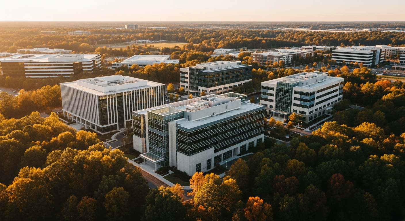Cary, Wake County regional view — Research Triangle
