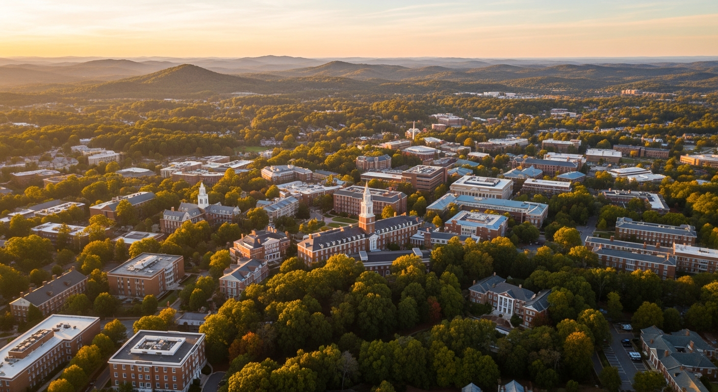 Chapel Hill, Orange County regional view — Research Triangle