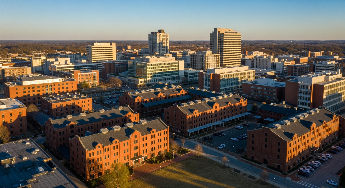 Durham, Durham County regional view — Research Triangle